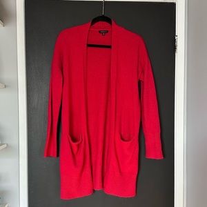 Dynamite Red Midi Length Cardigan - Size Small